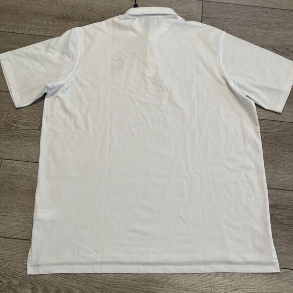 Greyson Omaha Golf Polo Shirt Mens 2XL XXL White Performance Draft Kings Preppy - Picture 7 of 7
